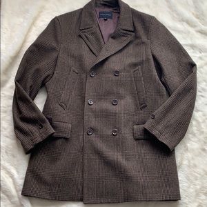 Banana Republic Men’s wool tweed overcoat